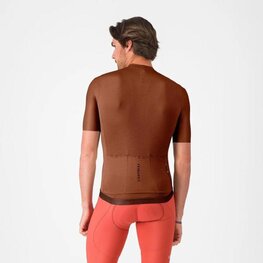 CASTELLI Cyklistický dres s krátkým rukávem - ESPRESSO 2 - hnědá