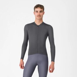 CASTELLI Cyklistický dres s dlouhým rukávem letní - ESPRESSO 2 LS - šedá