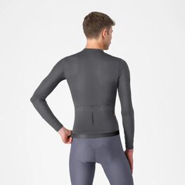 CASTELLI Cyklistický dres s dlouhým rukávem letní - ESPRESSO 2 LS - šedá