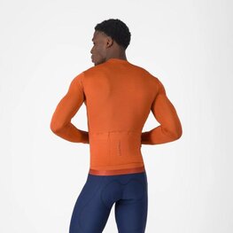 CASTELLI Cyklistický dres s dlouhým rukávem letní - ESPRESSO 2 LS - červená