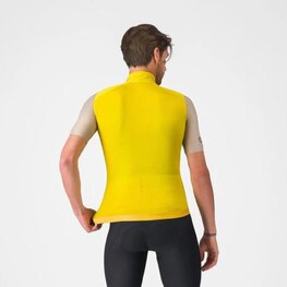 CASTELLI Cyklistická vesta - ESPRESSO 2 - žlutá