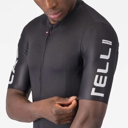 CASTELLI Cyklistický dres s krátkým rukávem - ENTRATA APEX - černá
