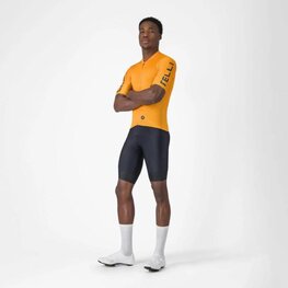 CASTELLI Cyklistický dres s krátkým rukávem - ENTRATA APEX - oranžová