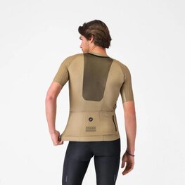 CASTELLI Cyklistický dres s krátkým rukávem - UNLIMITED PRO 2 - béžová