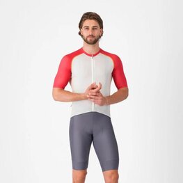 CASTELLI Cyklistické kalhoty krátké s laclem - UNLIMITED 2 - šedá