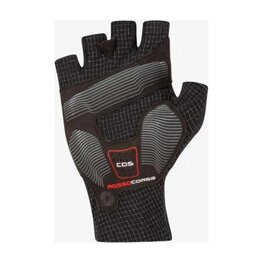 CASTELLI Cyklistické rukavice krátkoprsté - ROSSO CORSA PRO - černá
