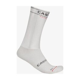 CASTELLI Cyklistické ponožky klasické - FAST FEET 4 - bílá