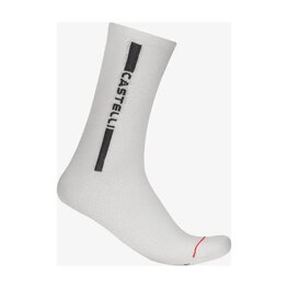 CASTELLI Cyklistické ponožky klasické - LINEA LOGO 15 - bílá
