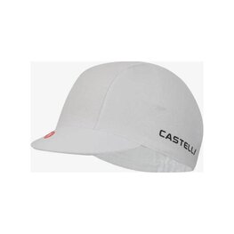 CASTELLI Cyklistická čepice - LOGO - bílá