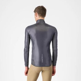 CASTELLI Cyklistická větruodolná bunda - ARIA SHELL 2 - šedá