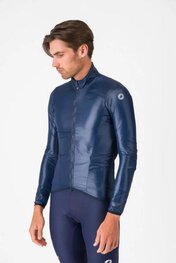 CASTELLI Cyklistická větruodolná bunda - ARIA SHELL 2 - modrá