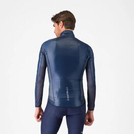 CASTELLI Cyklistická větruodolná bunda - ARIA SHELL 2 - modrá