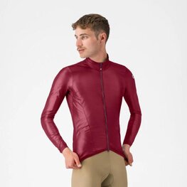 CASTELLI Cyklistická větruodolná bunda - ARIA SHELL 2 - bordó
