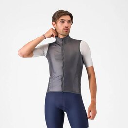 CASTELLI Cyklistická vesta - ARIA 2 - šedá