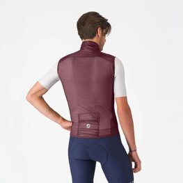 CASTELLI Cyklistická vesta - ARIA 2 - bordó