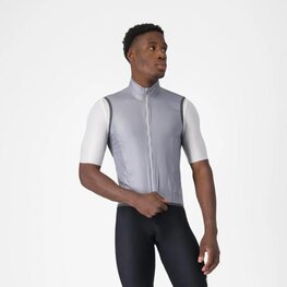 CASTELLI Cyklistická vesta - ARIA 2 - stříbrná