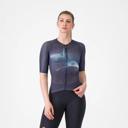 CASTELLI Cyklistický dres s krátkým rukávem - CLIMBER'S A/C W - fialová