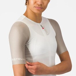 CASTELLI Cyklistický dres s krátkým rukávem - CORRETTO W - béžová/ivory