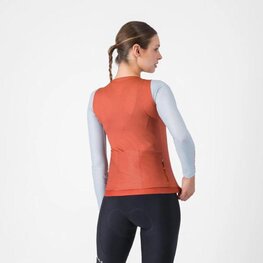 CASTELLI Cyklistický dres s dlouhým rukávem letní - CORRETTO W LONG - modrá/červená