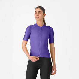 CASTELLI Cyklistický dres s krátkým rukávem - ESPRESSO 2 W - fialová