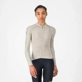 CASTELLI Cyklistický dres s dlouhým rukávem letní - ESPRESSO 2 W - ivory