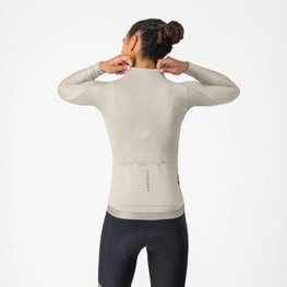 CASTELLI Cyklistický dres s dlouhým rukávem letní - ESPRESSO 2 W - ivory