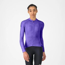 CASTELLI Cyklistický dres s dlouhým rukávem letní - ESPRESSO 2 W - fialová