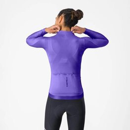 CASTELLI Cyklistický dres s dlouhým rukávem letní - ESPRESSO 2 W - fialová