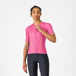 CASTELLI Cyklistický dres s krátkým rukávem - ANIMA FLOW - růžová