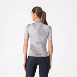CASTELLI Cyklistický dres s krátkým rukávem - COSMIC VORTEX - šedá