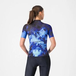 CASTELLI Cyklistický dres s krátkým rukávem - COSMIC VORTEX - modrá