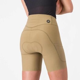 CASTELLI Cyklistické kalhoty krátké bez laclu - COMFORT TRAVEL - béžová