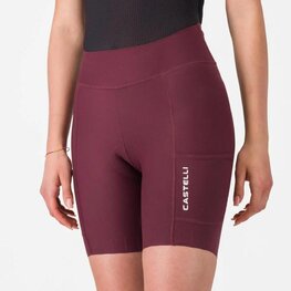 CASTELLI Cyklistické kalhoty krátké bez laclu - COMFORT TRAVEL - bordó