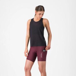 CASTELLI Cyklistické kalhoty krátké bez laclu - COMFORT TRAVEL - bordó
