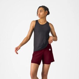 CASTELLI Cyklistické kalhoty krátké bez laclu - MOVEMENT TRAVEL - bordó
