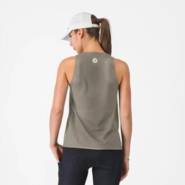 CASTELLI Cyklistické triko bez rukávů - COMFORT TRAVEL - šedá