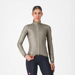 CASTELLI Cyklistická větruodolná bunda - ARIA SHELL 2 W - béžová