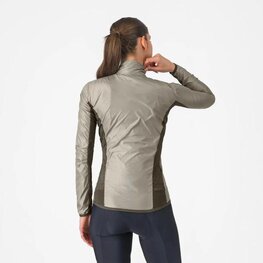 CASTELLI Cyklistická větruodolná bunda - ARIA SHELL 2 W - béžová