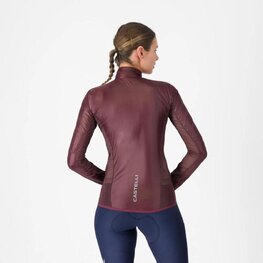 CASTELLI Cyklistická větruodolná bunda - ARIA SHELL 2 W - bordó