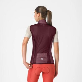 CASTELLI Cyklistická vesta - ARIA 2 W - bordó