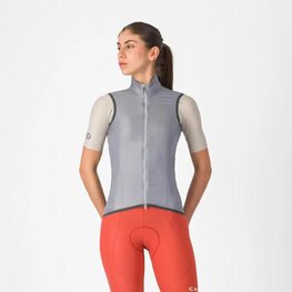 CASTELLI Cyklistická vesta - ARIA 2 W - stříbrná