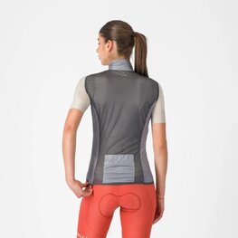 CASTELLI Cyklistická vesta - ARIA 2 W - stříbrná
