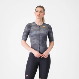CASTELLI Cyklistický dres s krátkým rukávem - RACE 8S W - šedá