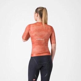 CASTELLI Cyklistický dres s krátkým rukávem - RACE 8S W - červená