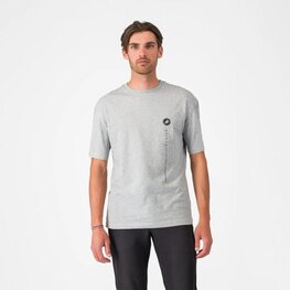 CASTELLI Cyklistické triko s krátkým rukávem - INNOVATION LOGO - šedá