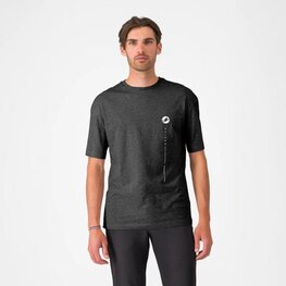 CASTELLI Cyklistické triko s krátkým rukávem - INNOVATION LOGO - černá