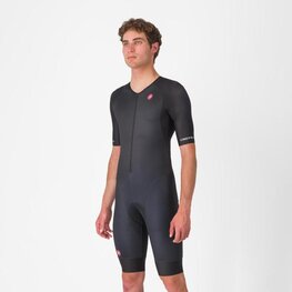 CASTELLI Cyklistická kombinéza - CORE TRI SUIT SHORT SLEEVE - černá