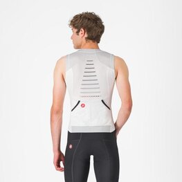 CASTELLI Cyklistický dres bez rukávů - FREE SPEED 3 TOP - bílá
