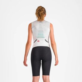 CASTELLI Cyklistická kombinéza - SANREMO 3 - bílá/stříbrná