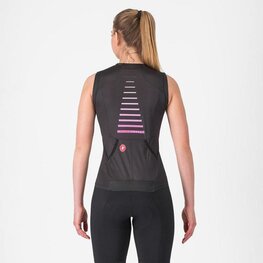 CASTELLI Cyklistický dres bez rukávů - FREE SPEED 3 W TOP - černá